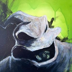 Original 12x12 Oogie Boogie Stretched Canvas